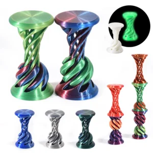 3D Printing Spiral Stress Relief Toys Funny Spiral Crossing Toy Three-dimensional Ejectable Toy Office Desktop Decor Figurine