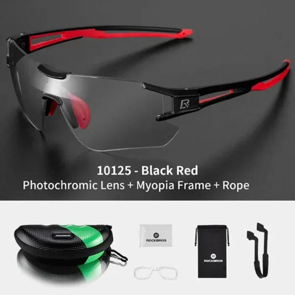ROCKBROS Photochromic Cycling Glasses Sports Men's Sunglasses Bike Bicycle Glasses MTB Road Cycling Eyewear Protection Goggles - Image 6